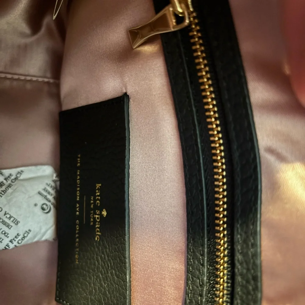 kate spade Madison Daniels drive embellished black leather crossbody